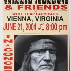 Gig Posters Willie Nelson - 2004 Franks Brothers 6/21 Poster Vienna, VA