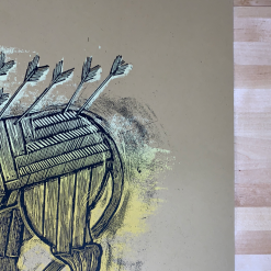 Serengeti Ghost - 2009 Dan Grzeca Poster Art Print Light Brown