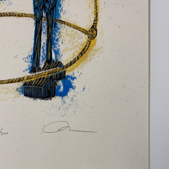 Tiny Cowboy - 2009 Dan Grzeca Poster Art Print BLUE 21/200 Art Prints