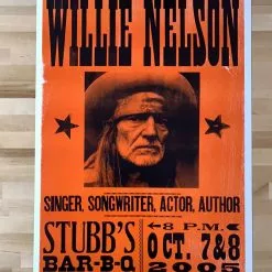 Willie Nelson - 2005 Hatch Show Print 10/7-8 Poster Austin, TX