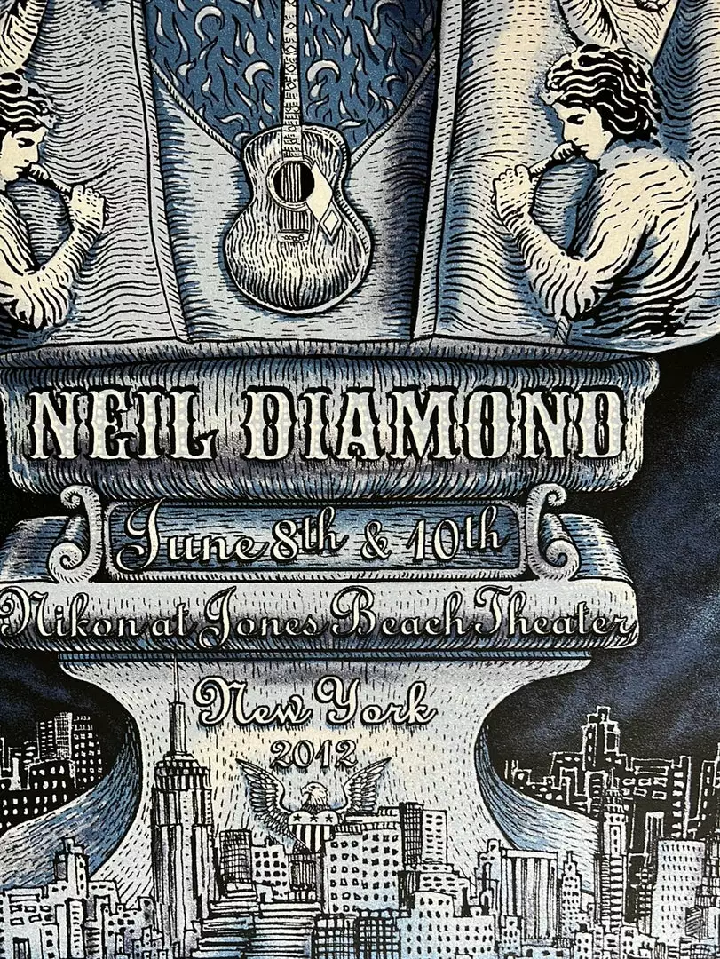 Neil Diamond - 2012 Emek Poster New York, NY S/N/AP 9 Neil Diamond - 2012 Emek Poster New York, NY S/N/AP
