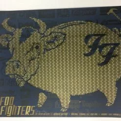 Foo Fighters - 2008 Todd Slater Poster Philadelphia, PA Wachovia Spectrum Gig Posters