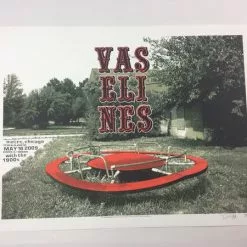 The Vaselines - 2009 Dan MacAdam Crosshair Poster Chicago, IL Metro