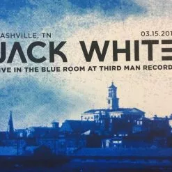 Gig Posters Jack White - 2018 Nat Strimpopulos Poster Nashville, TN Blue Room Third Man Reco