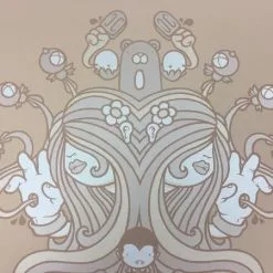 Art Prints Untitled (Tan Psych) - 2008 Mike Budai Poster Art Print