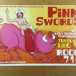Pink Swords - 2001 Rob Jones Poster Austin, TX Room 710 Gig Posters 11 Pink Swords - 2001 Rob Jones Poster Austin, TX Room 710 Gig Posters