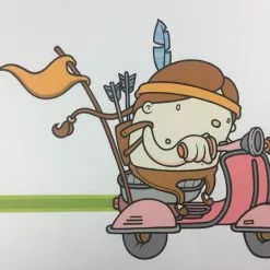 Untitled (Scooter) - 2008 Mike Budai Poster Art Print Art Prints