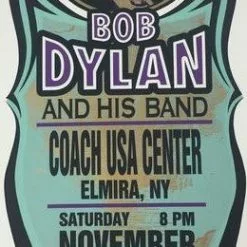 Bob Dylan - 2002 Mark Arminski Poster Elmira, NY Coach USA Center