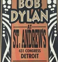 Gig Posters Bob Dylan - 1999 Mark Arminski Poster Detroit, MI St. Andrews Hall
