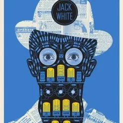 Jack White - 2018 Methane Studios Poster Phoenix, AZ BHR Tour