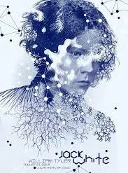 Jack White - 2018 Greg Ruth Poster San Diego, CA BHR Tour Gig Posters