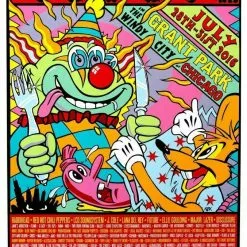 Lollapalooza - 2016 Frank Kozik Poster Chicago, IL Grant Park