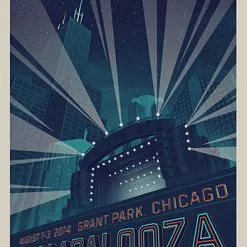 Tim Andedrson Chicago, IL Lollapalooza - 2014 Tim Anderson Poster Show Edition Chicago