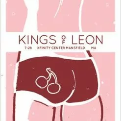 Kings Of Leon - 2017 Paul Maybury Poster Mansfield, MA Xfinity Center