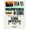 Sold Out Posters Gig Posters Mumford & Sons - 2019 Poster West Valley City Usana Delta Tour