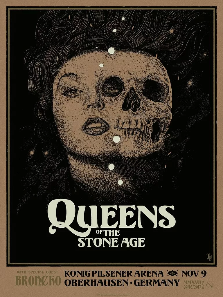 Queens Of The Stone Age - 2017 Richey Beckett Poster Oberhausen, DEU AP 3 Queens Of The Stone Age - 2017 Richey Beckett Poster Oberhausen, DEU AP