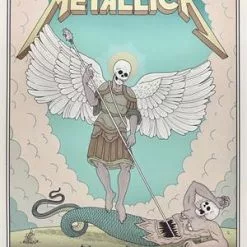 Metallica - 2019 Tyler Skaggs Poster Prague, Praha Gig Posters
