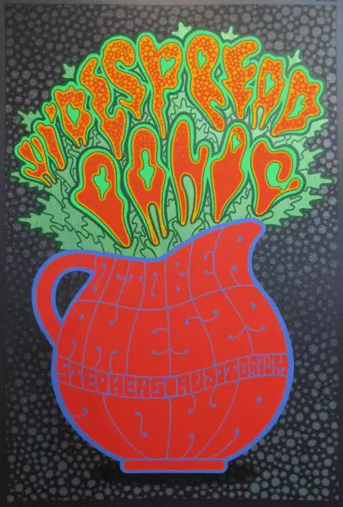 Widespread Panic - 2014 Chuck Sperry Poster Ames, IA Metallic Black Ed